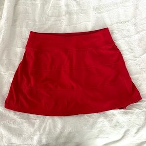 LULULEMON PACE RIVAL DARK RED SKIRT